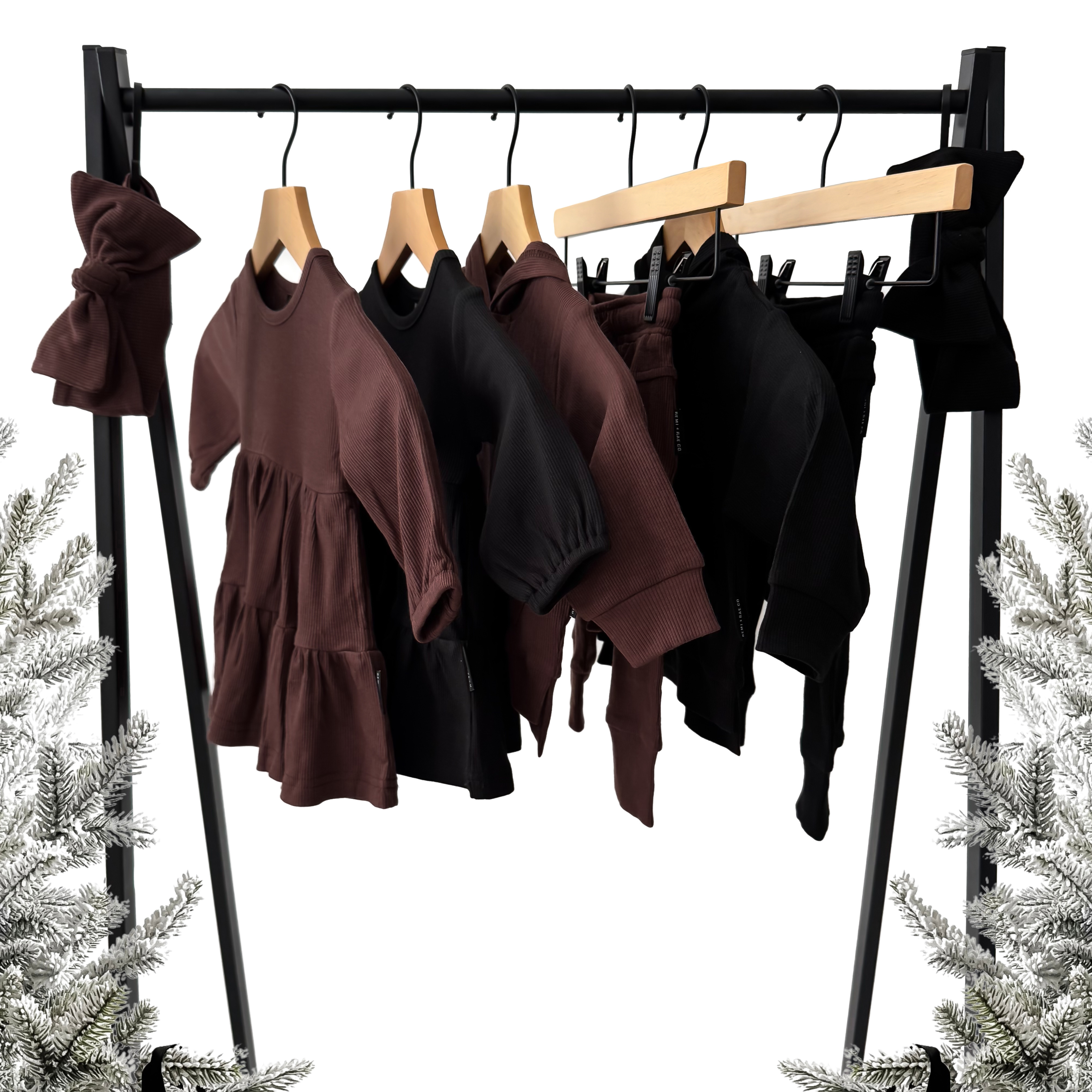 Remi + Rae Co. - Wholesale Hoodie - Kids - BAMBOO RIBBED HOODIE - COCOA7