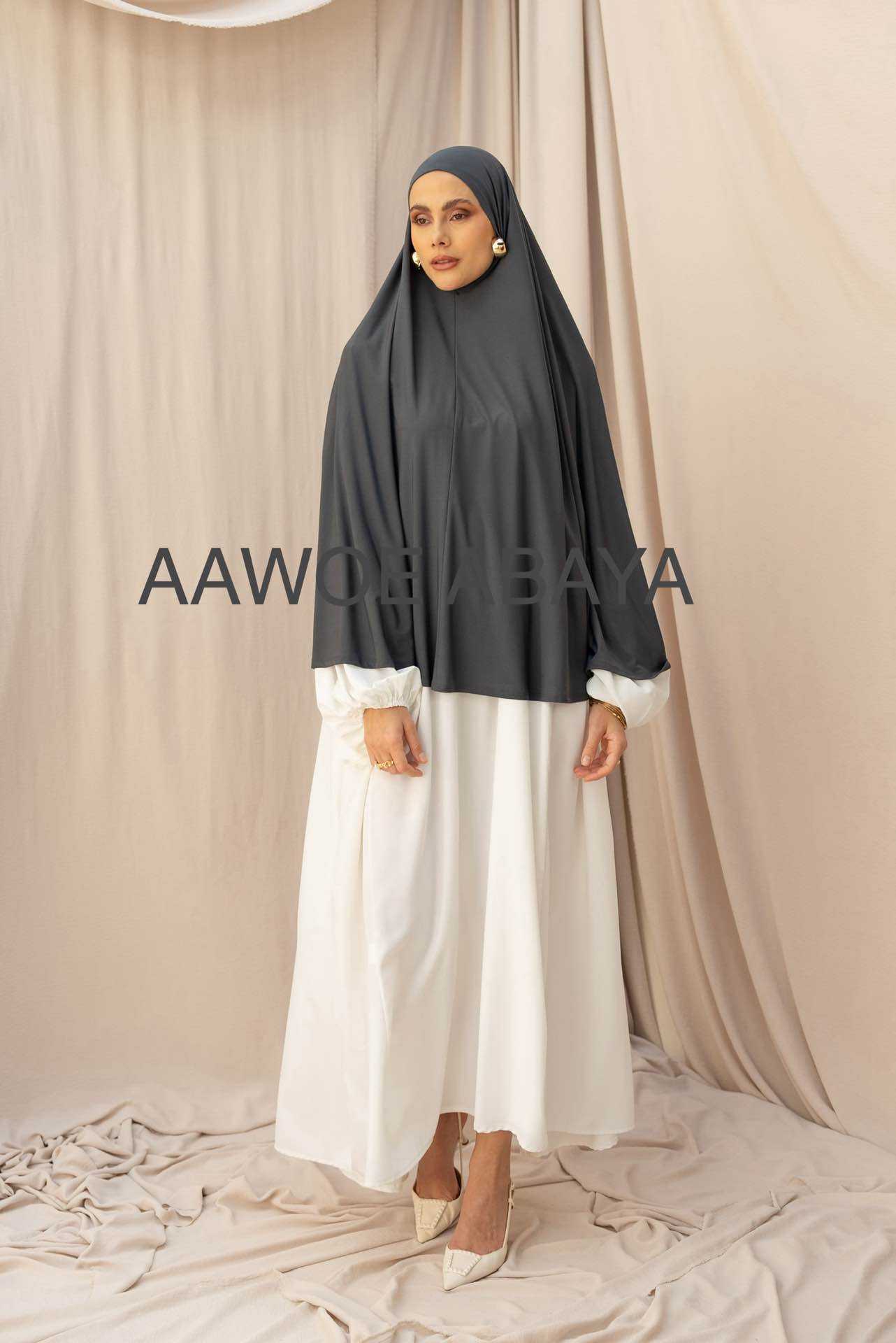 Aawoe Abaya - Wholesale Hijab - Dames - Elegante khimar met lange mouwen - 2418-KH70