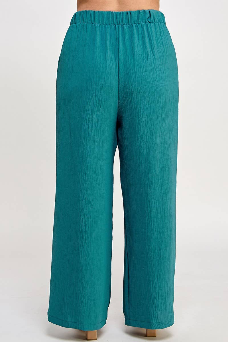 Haute Fox Plus Size & Contemporary - Vente Pantalon – femme - Pantalon tissé grande taille à jambes larges NK18360-P9