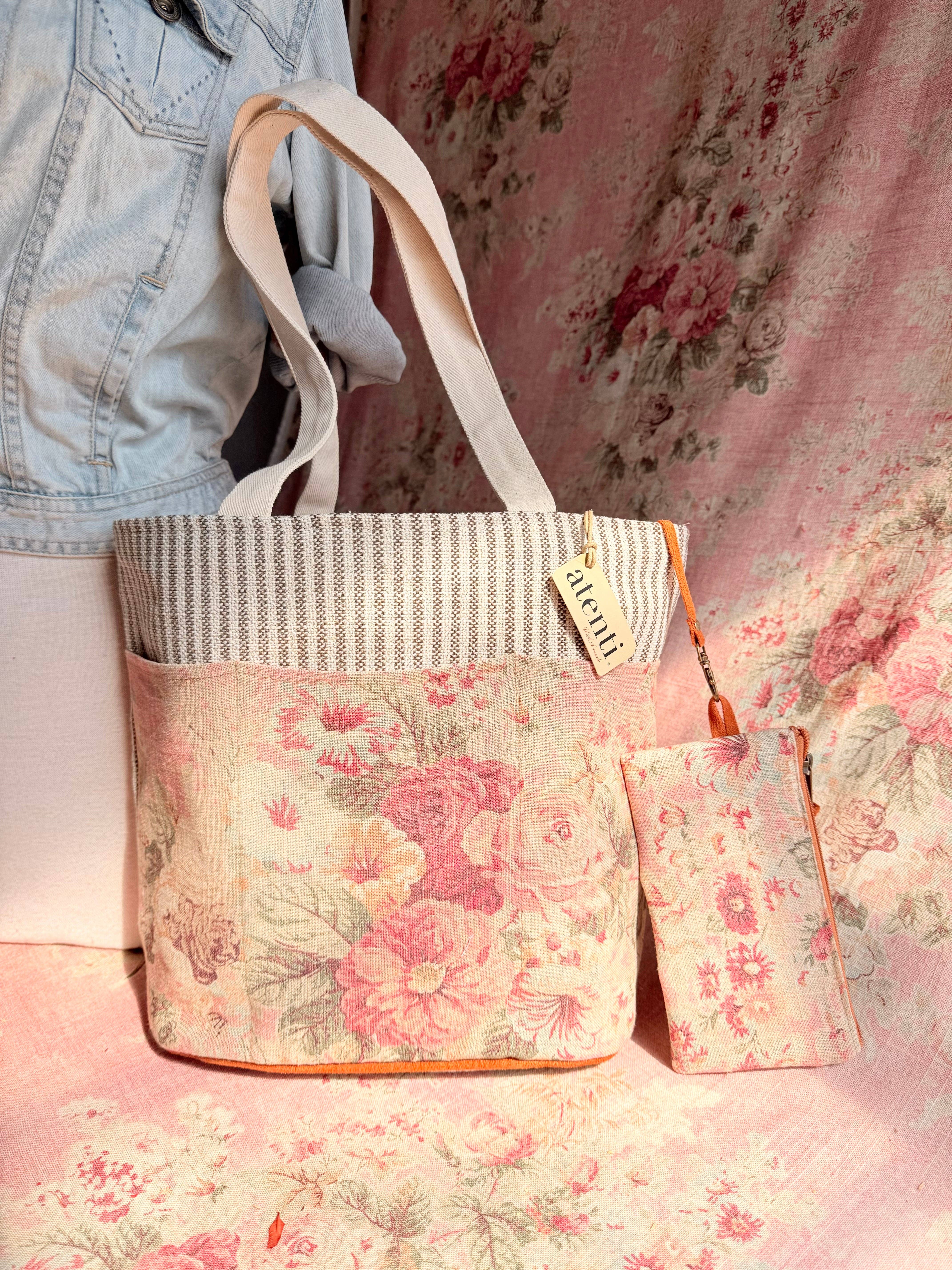 Atenti – wholesale Tote bag – Women's – The Rosewood Project Tote-Lg, Needle Arts/Craft Carryall, USA Handmade0