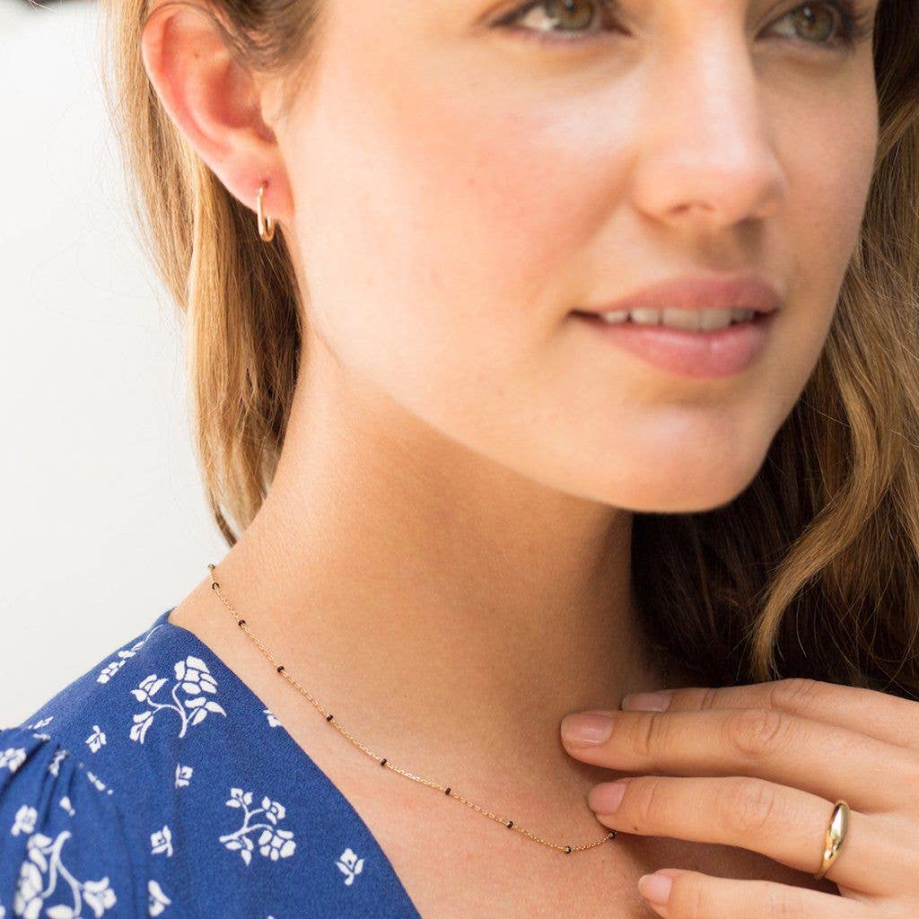 Honeycat Jewelry - Wholesale Link & Chain Necklace - Mary Beaded Chain Necklace12