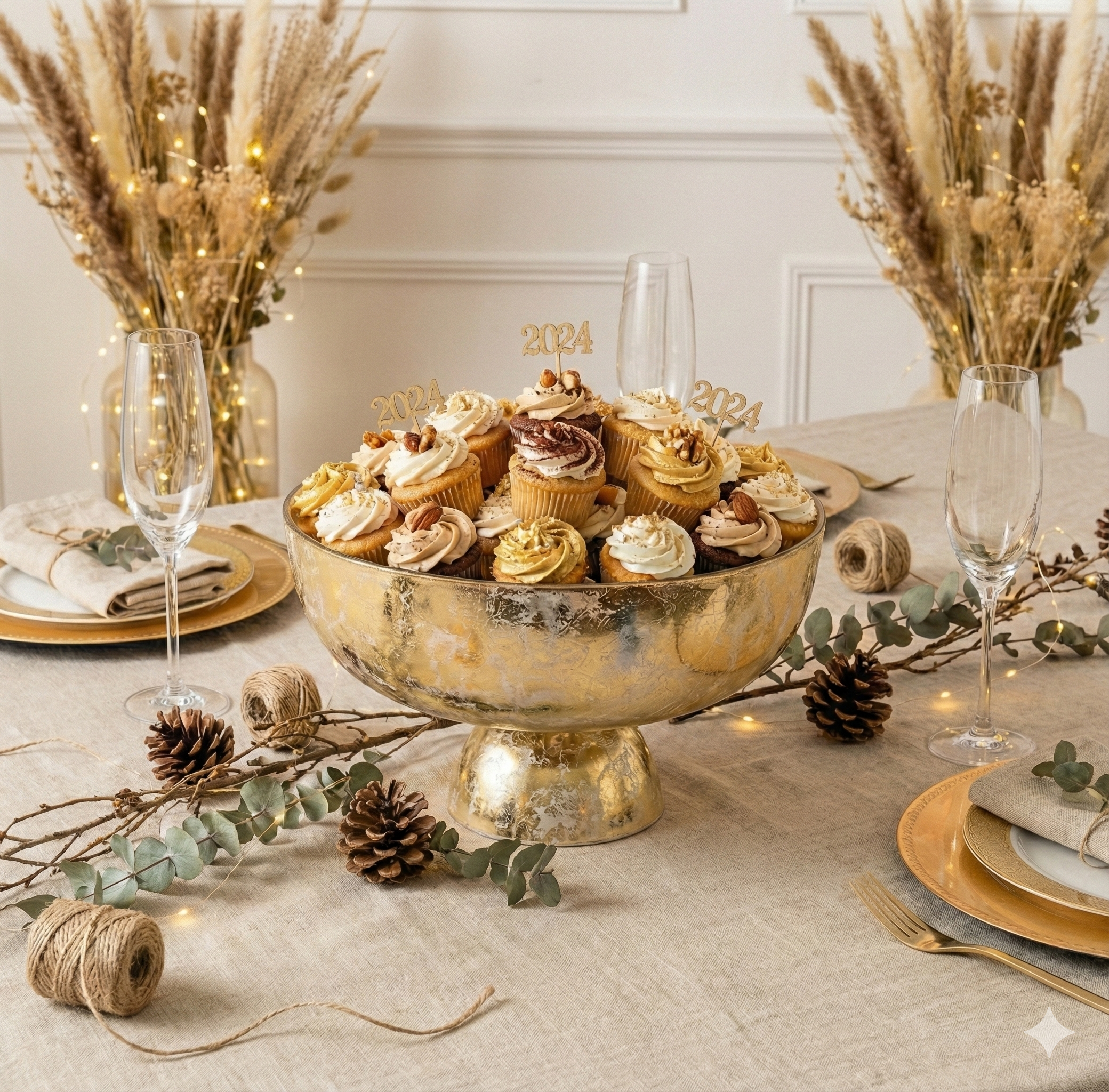 AULICA - Wholesale Fruitmand - Gouden voetbokaal 27x27x9cm1