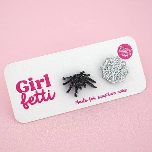 Clous d'oreilles Spider & Web pour Halloween pour la vente par Girlfetti