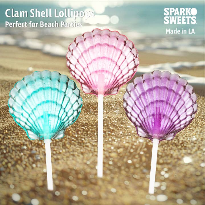 Sparko Sweets - Wholesale Lollipop - Clam Shell Lollipops - 2.2"1