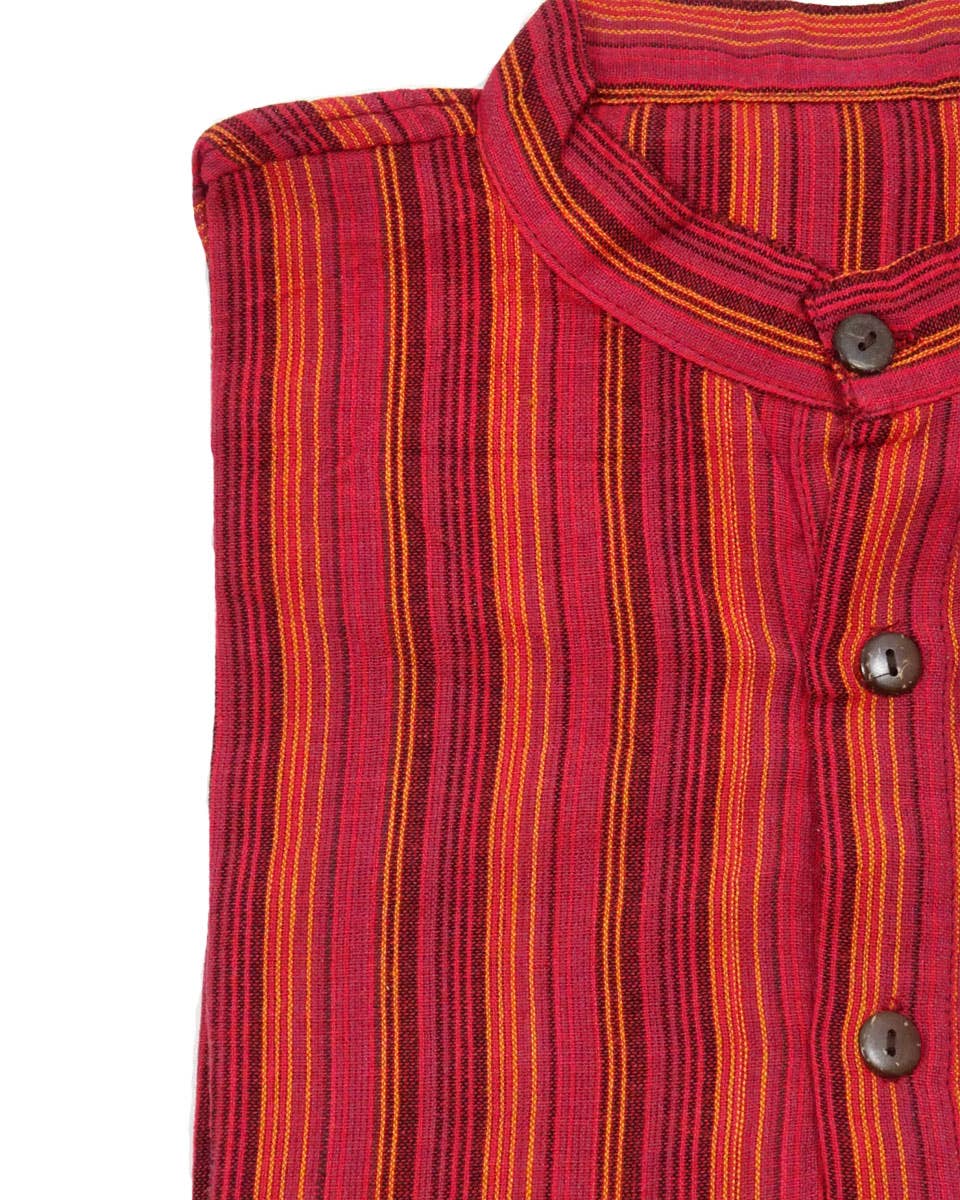 Zig Zag Asian Collection - Wholesale Button Down Shirt - Men's - Striped Cotton Kurta14