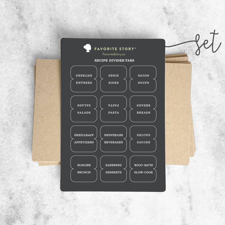 Favorite Story - Wholesale Recipe Card - Recipe Card Dividers & Tabs2
