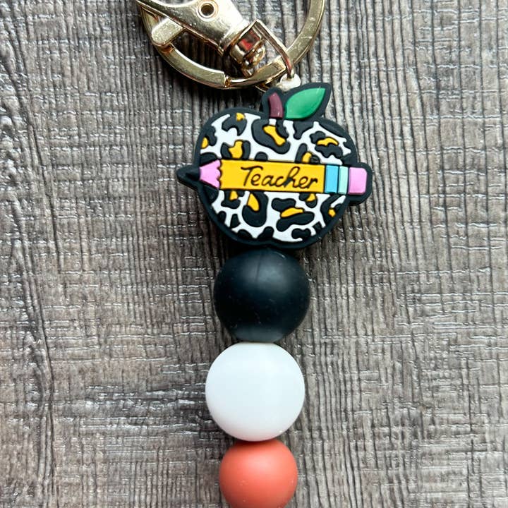 JILLIAN INK LLC - Wholesale Keychain - Women's - Teacher Focal Bead Small Keychain or Bag Charm3