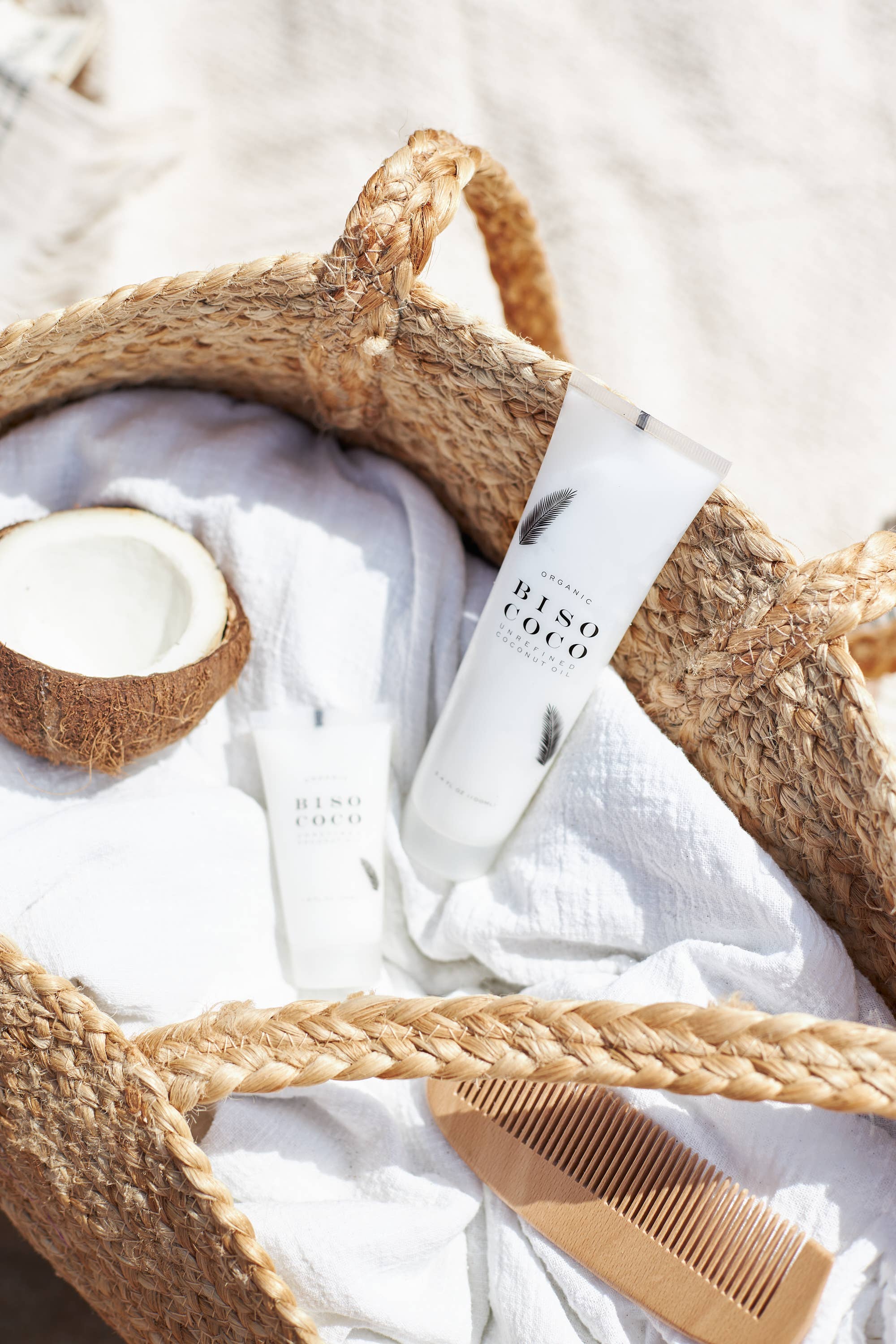 Bisococo – Engroshandel Bad/Kropsolie – Økologisk kokosolie til krop og hud | Naturlig | Tube 100 ml5