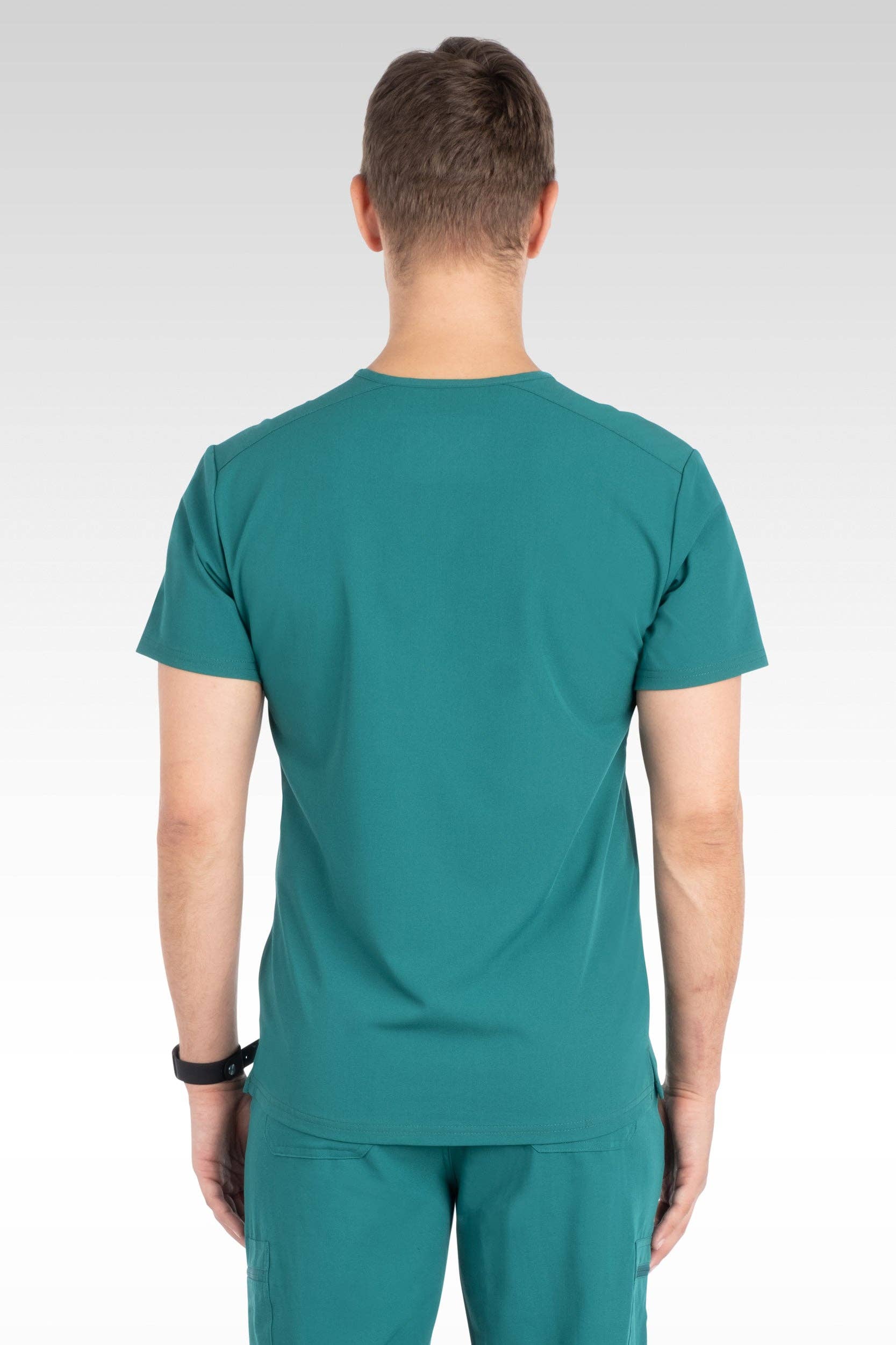 Aura Naturale - Venta al por mayor Uniforme de sanidad - Hombre - Caspian Hombre Clásico Cuello en V con 4 Bolsillos Blusa de Uniforme Médico (95001)15