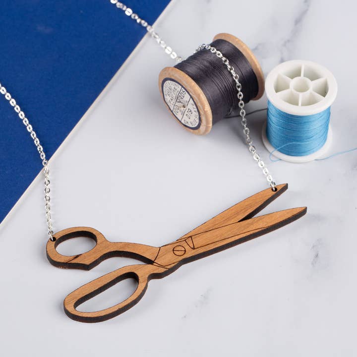 Scissors necklace for wholesale by Cepheid Studio