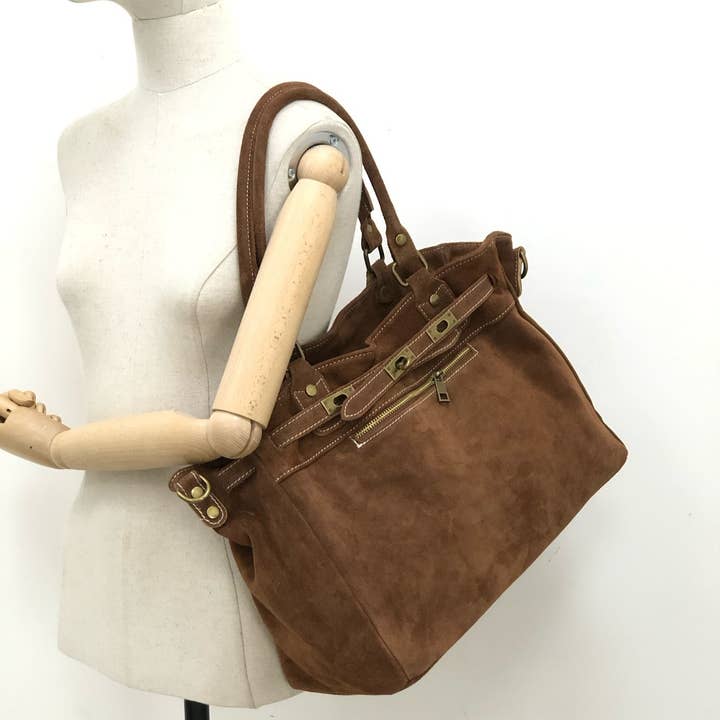 Tote Cecine in suède voor wholesale door MILANO AMOUR