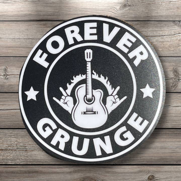 Forever Grunge Vinyl Sticker for wholesale by Tiny Paper Studio