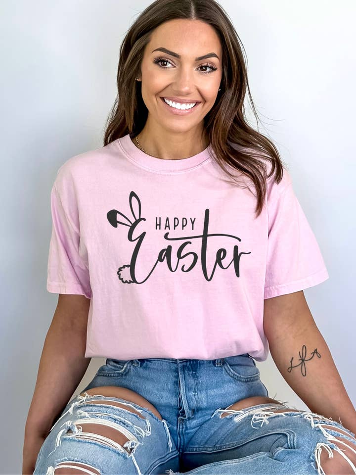 Happy Easter T-shirt for wholesale by Desert Raine