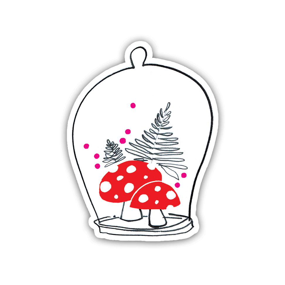 An Open Sketchbook - Wholesale Sticker - Mushroom Cloche Sticker0