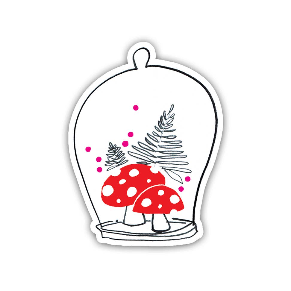 An Open Sketchbook - Wholesale Sticker - Mushroom Cloche Sticker