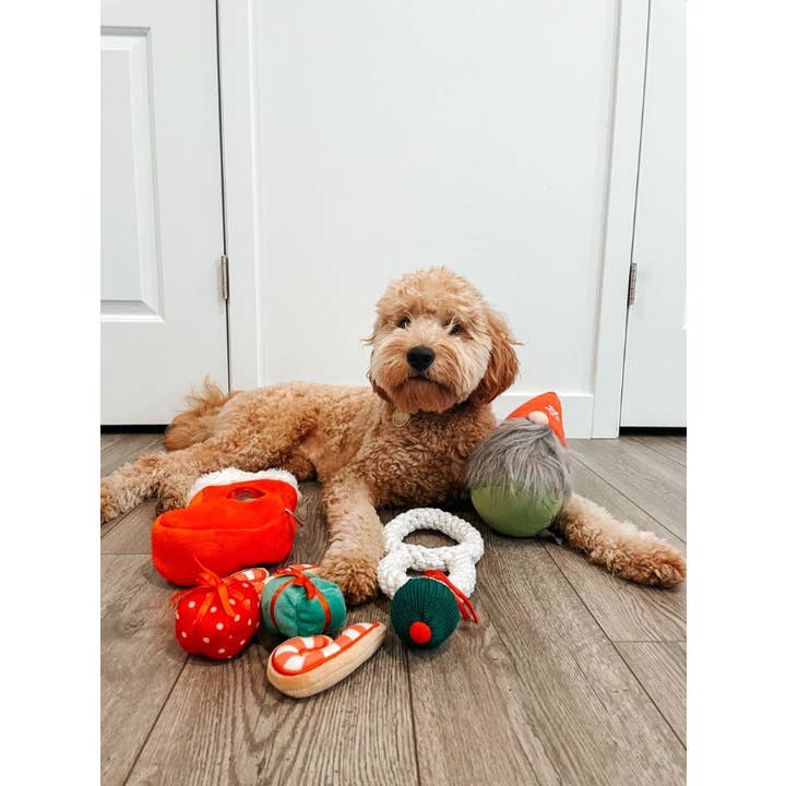 Midlee Designs - Wholesale Pet plush toy – Dog - Midlee Find a Toy Christmas Stocking Dog Toy3
