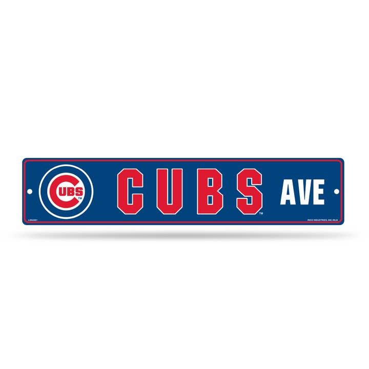 Majestic Sports - Wholesale Sign - MLB Chicago Cubs 5" x 24" Street Sign