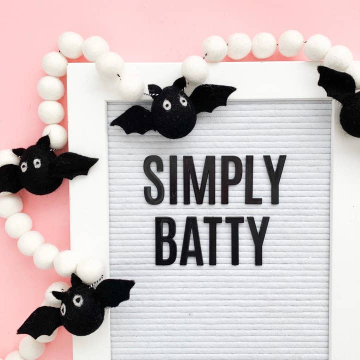 Simply Batty Felt Ball Garland for wholesale by Pearl & Jane