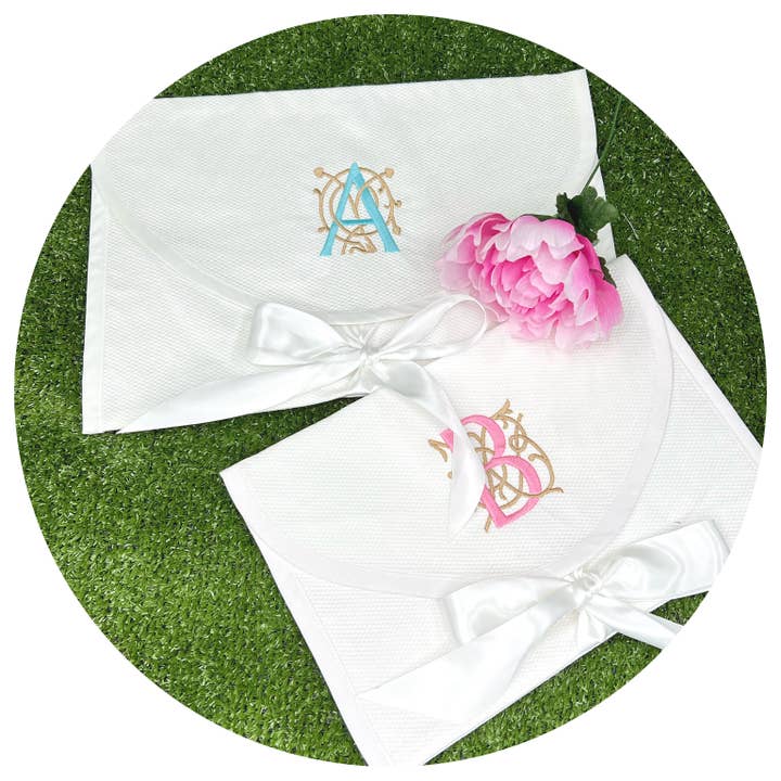 THE ROYALTY COLLECTION - Wholesale Gift Bag - White Cotton Pique Envelope Bag