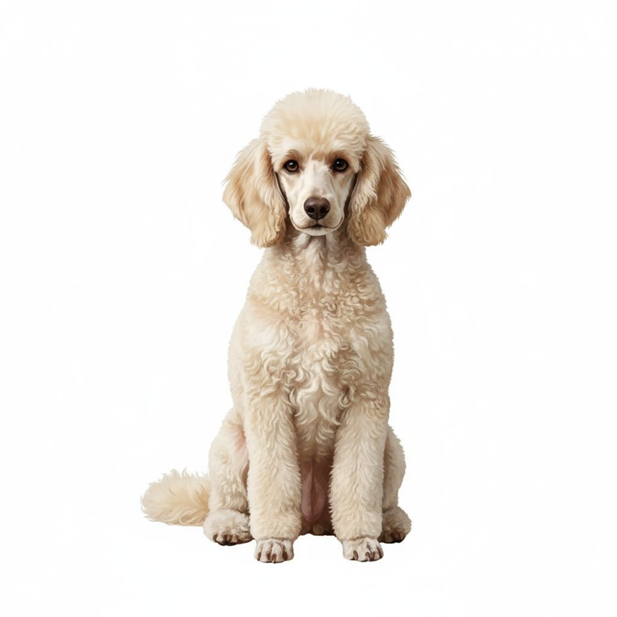 Designs by Mysh - Wholesale Sticker - Poodle Sticker – Elegant Curly Pup (3")1