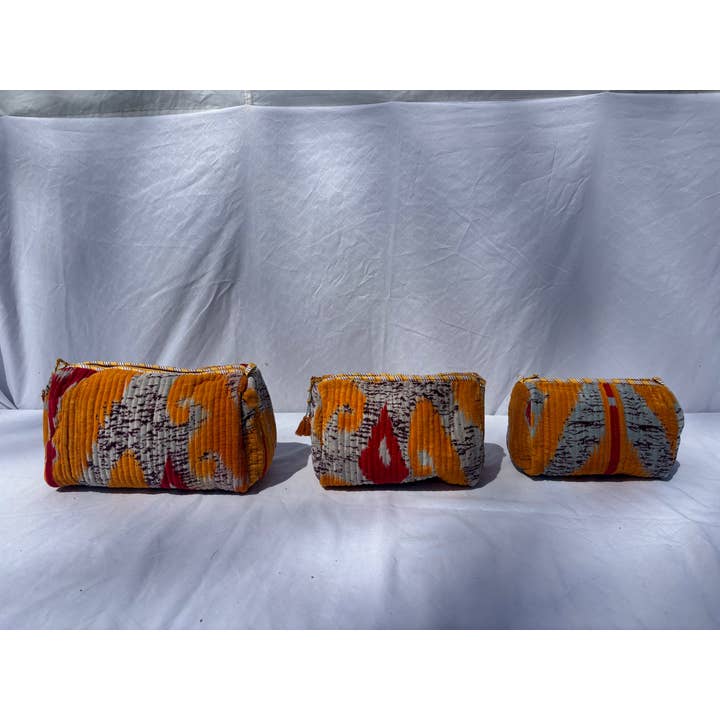 Tibet Handicrafts LLC - Wholesale Travel Set - Orange Vibes Velvet 3 Piece Travel Set11