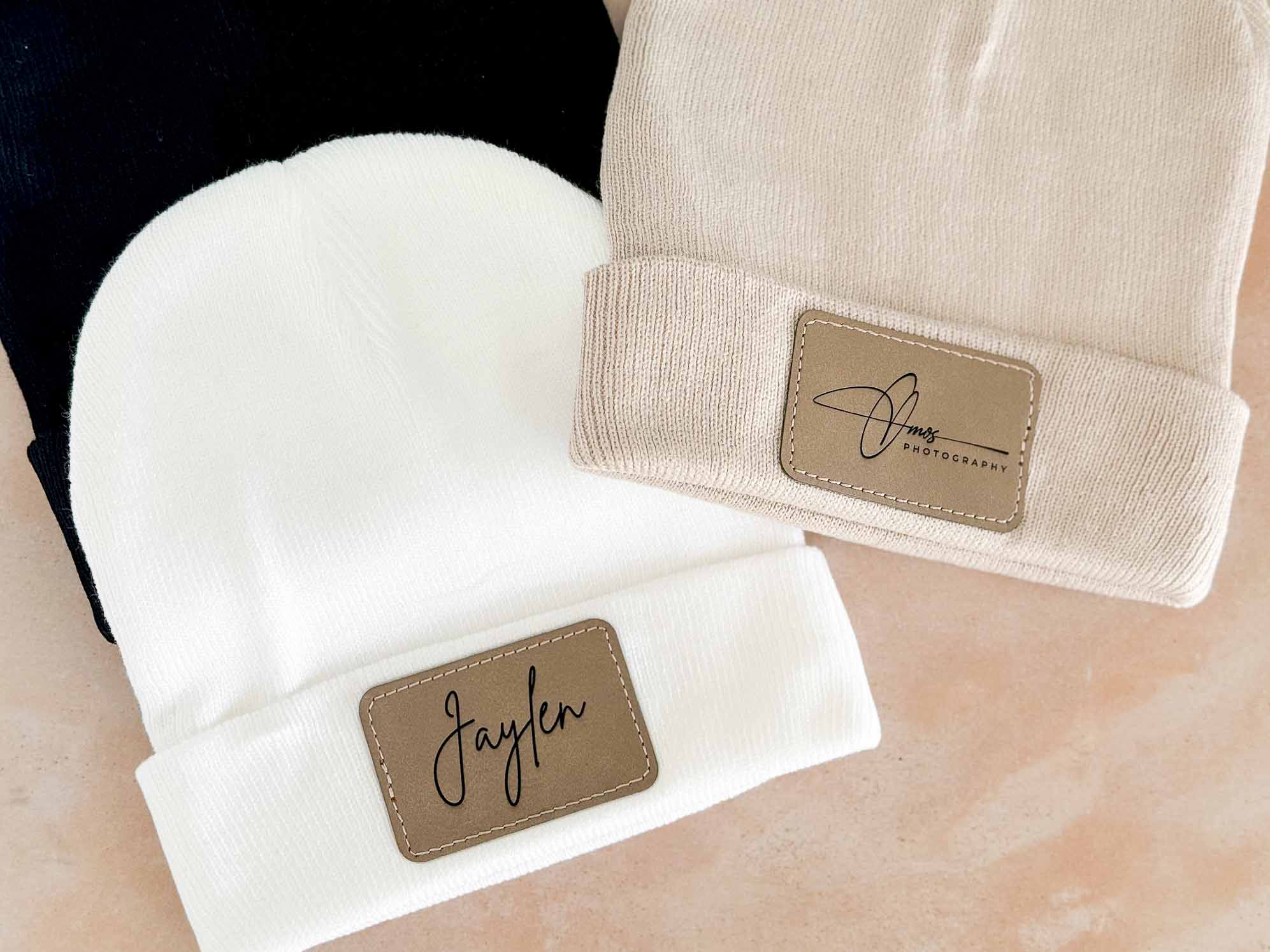 Kreadiv Gifts - Wholesale Beanie - Women's - Beanie | Personalized Leather Patch2