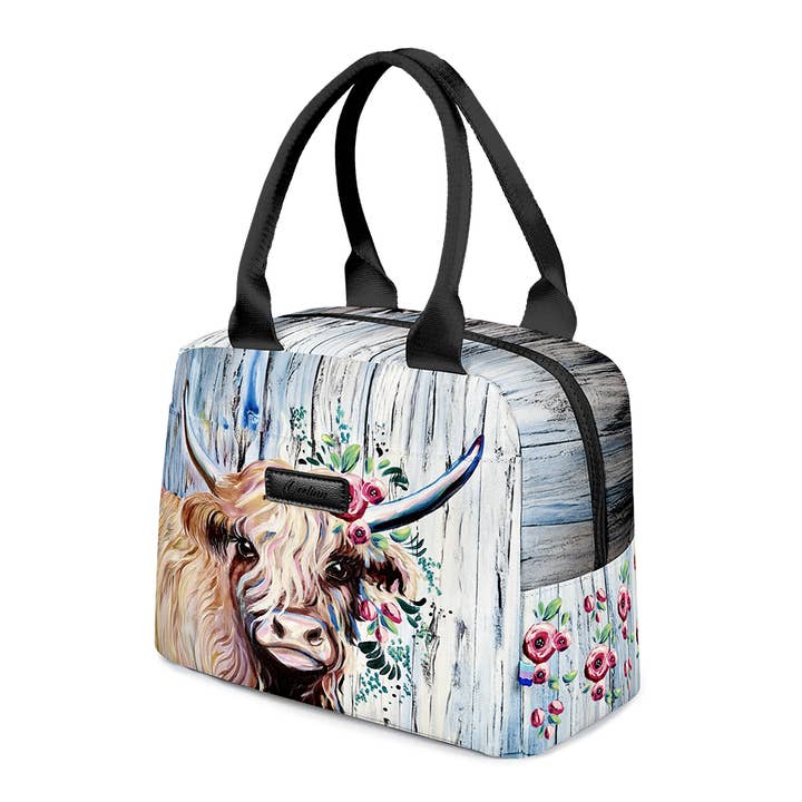 Sac à déjeuner Highland Cow pour adultes Abordable, de haute qualité et plein de charme rustique pour la vente par OEELINN