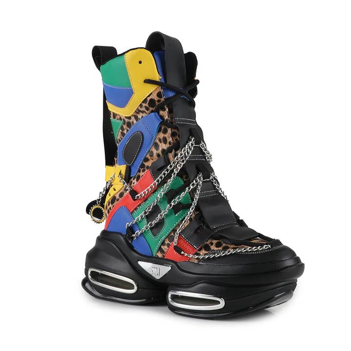 Anthony Wang - Vente Bottes – femme - BOTTES ORANGE À PLATEFORME COMPENSÉE CACHÉE À 43 COULEURS