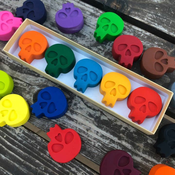 Skull Crayons Gift Box for wholesale by KagesKrayons