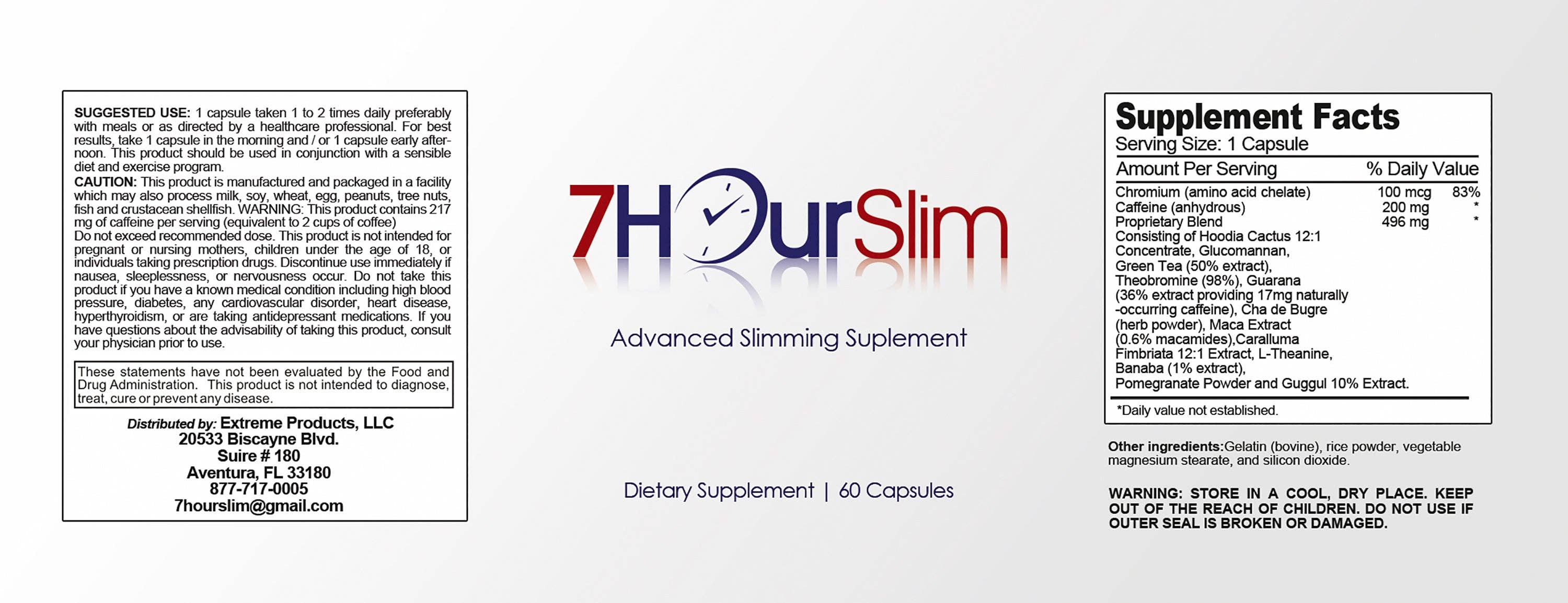 Totally Products - Wholesale Oral Supplement/Vitamin - 7Hour Slim Weight Loss and Calorie Burner (120 capsules)3