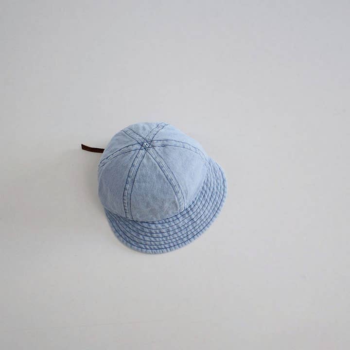 ACCITY - Wholesale Baseball Cap - Kids - Kids Simple Denim Baseball Cap Soft Brim Sun Hat CWAH2912