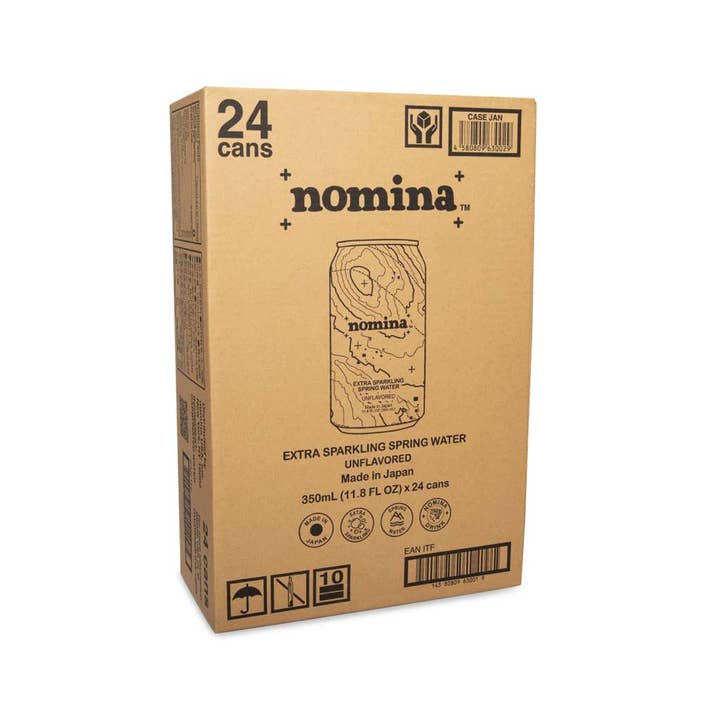 nomina - Wholesale Sparkling Water - nomina Extra Sparkling Spring Water Made in Japan - 24 cans 1