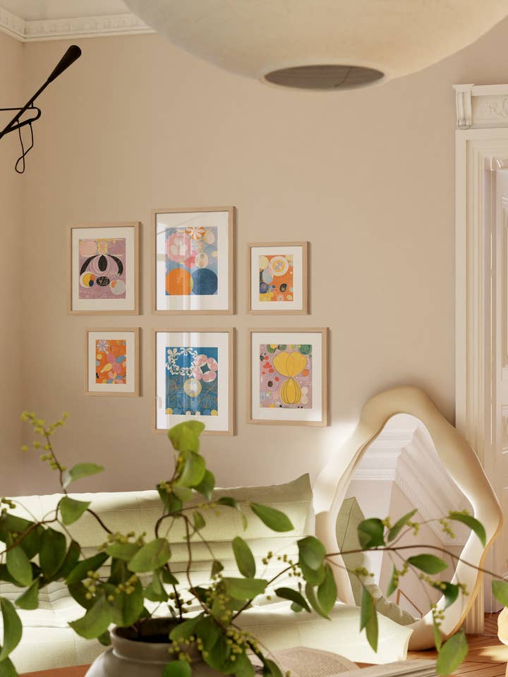 Pared de Galería de Hilma af Klint – Conjunto de 6 Impresiones Abstractas para venta al por mayor de Haus and Hues