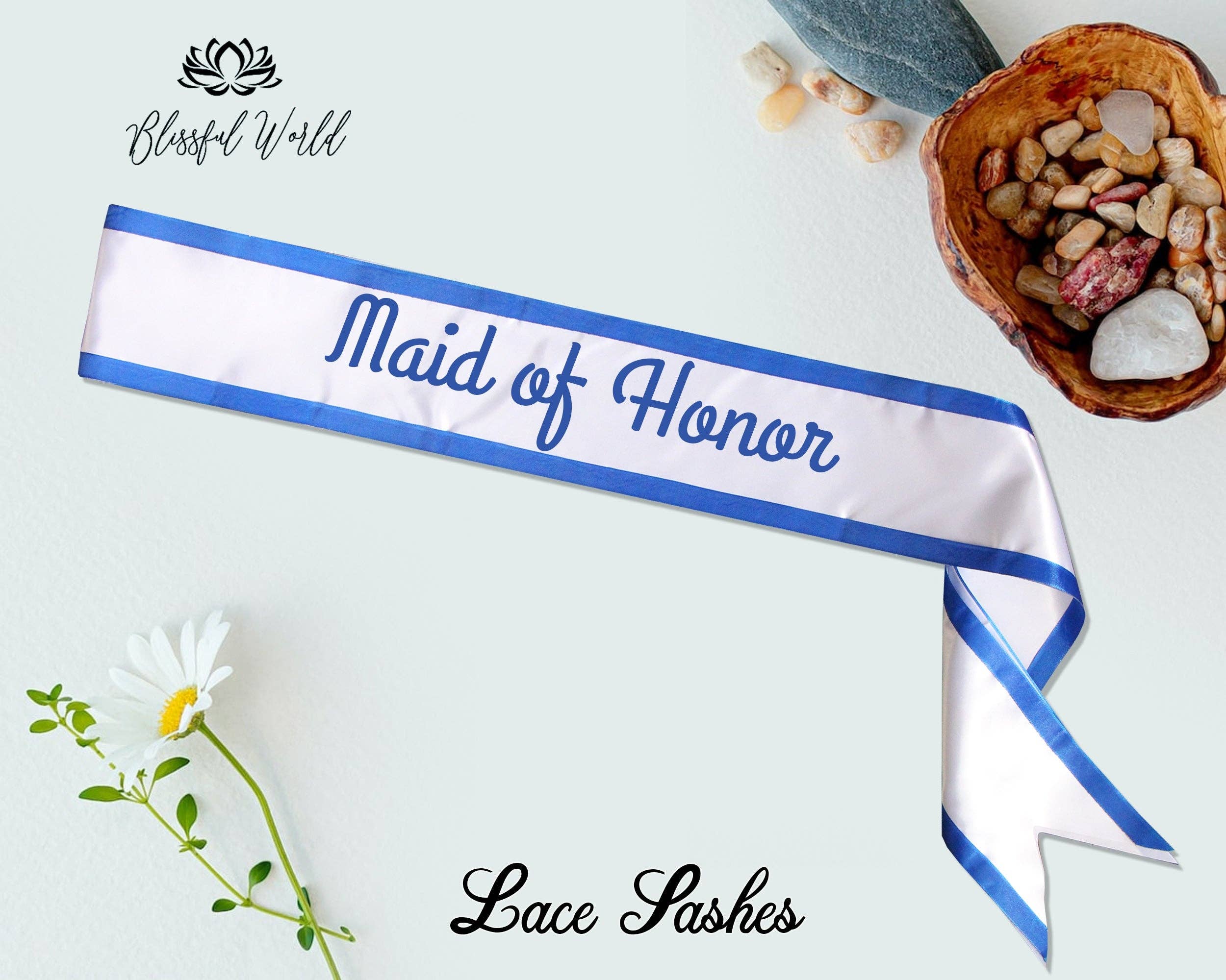 The Blissful - Wholesale Party Favor - Custom Lace Sash Birthday Party Lace Sash Personalized Lace Sash Customize Sash Bridesmaid Sash Custom Bridal Lace Sash Custom Border Sash7