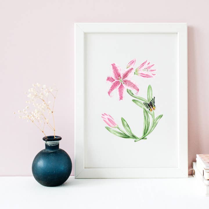 Eerste kunstdruk van Letter S voor wholesale door Erica Catherine Illustration