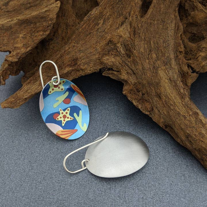 erin.k creative studio - Wholesale Dangle earrings - SEASCAPE – Oval earrings1