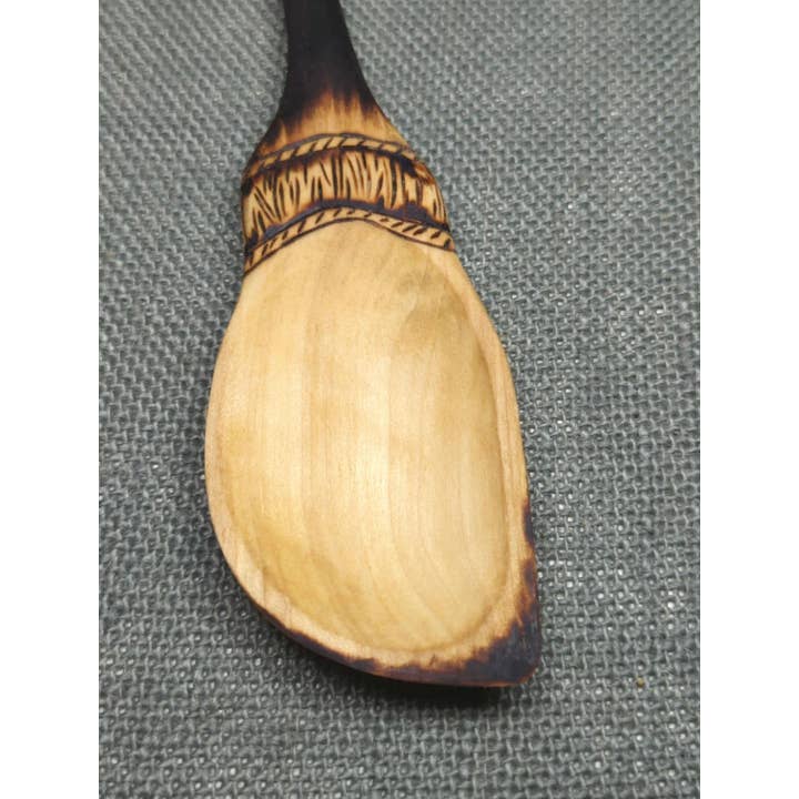 Chaos Woods - Wholesale Kitchen Spoon - Witch Broom Spoon - Hand carved Poplar wood for cooking12