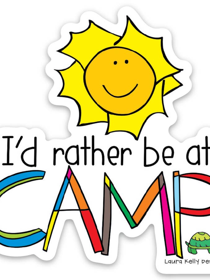 Autocolante Vinil - Ritter Be at Camp por atacado de Laura Kelly Stickers