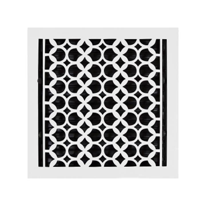 PRIMA DECORATIVE HARDWARE INC - Vente Article de chauffage, ventilation et climatisation - Registre de plancher en fonte d'aluminium, 13 po x 13 po, VR-100