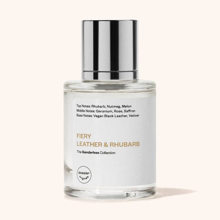 Fiery Leather & Rhubarb for wholesale by Dossier