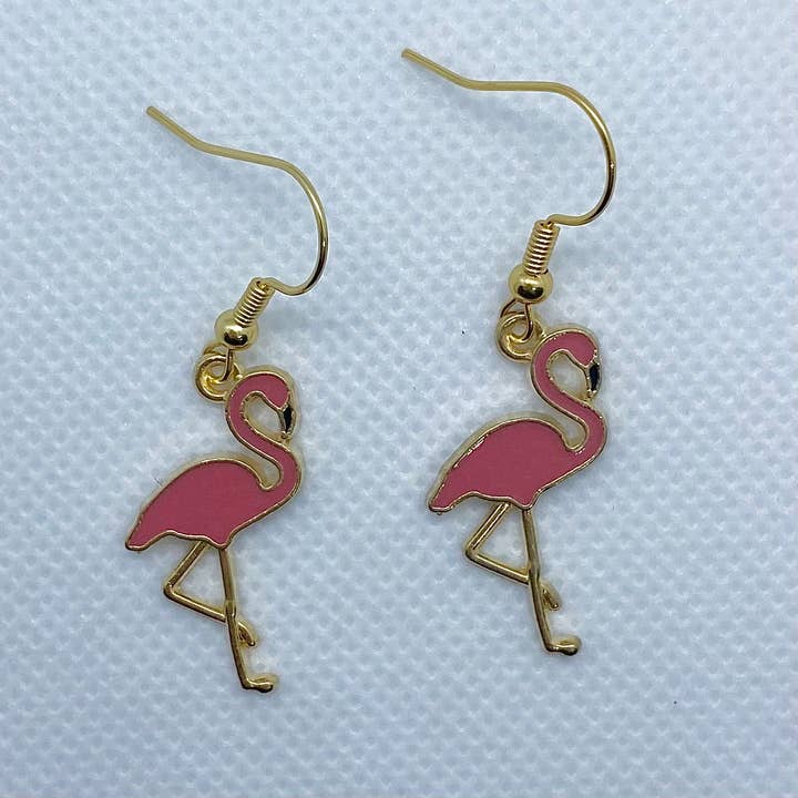 Trinkerbell Jewelry – wholesale Hängande örhängen – Flamingo Örhängen