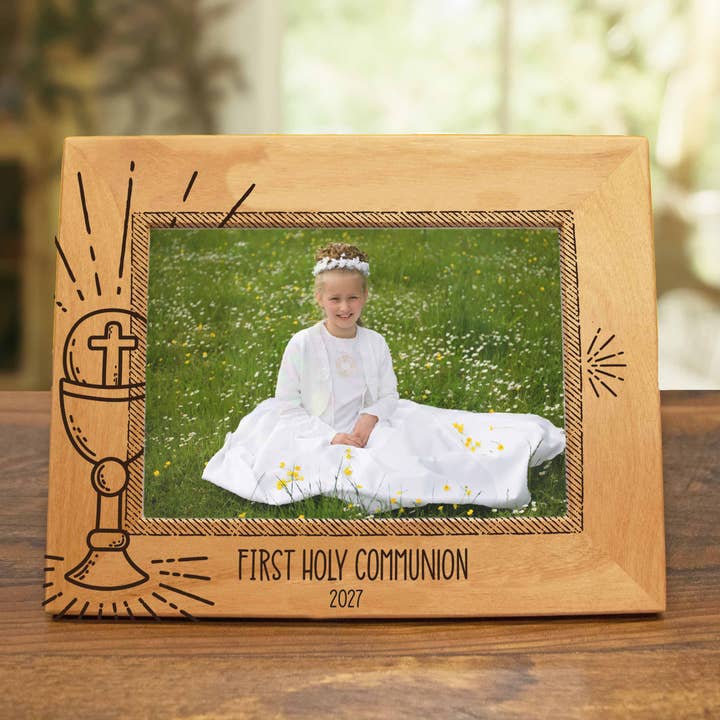 Firefly Wishes - Wholesale Picture Frame - First Holy Communion Wood Picture Frame - Radiant Eucharist6
