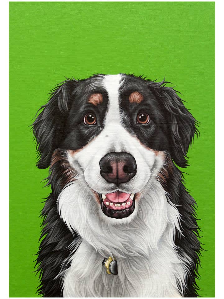 Bernese Mountain Dog Smile Art Print for wholesale by Pop Zoo