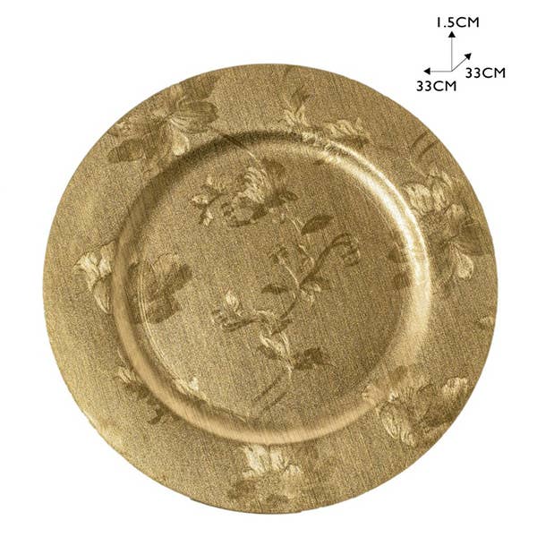 LA RUTA DE LAS IMPORTACIONES SL - Wholesale Decorative Tray - 21. Christmas Tray 2 Colors With Pattern 33*33*1.5Cm 24/Box1