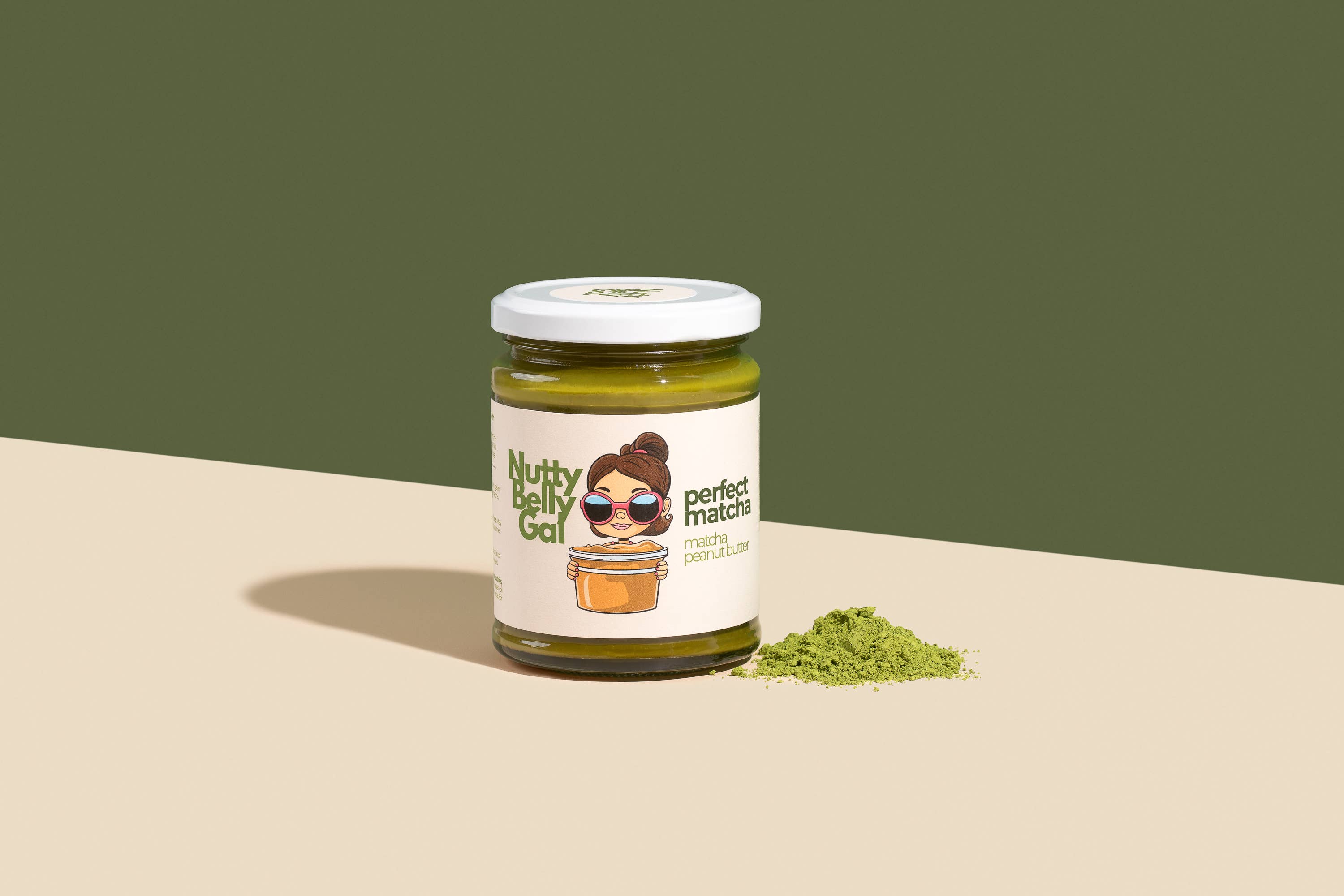 Nutty Belly Gal – wholesale Nut butter – Perfect Matcha: Matcha Peanut Butter2