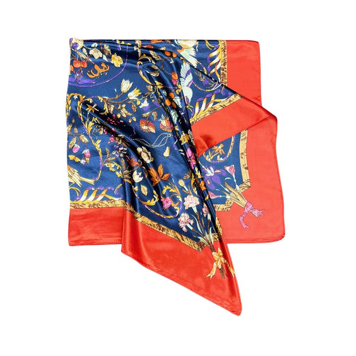 Lili Scarves (US Duty Free) - Wholesale Scarf - Women's - Bird Pattern Silk Touch Square Scarf3