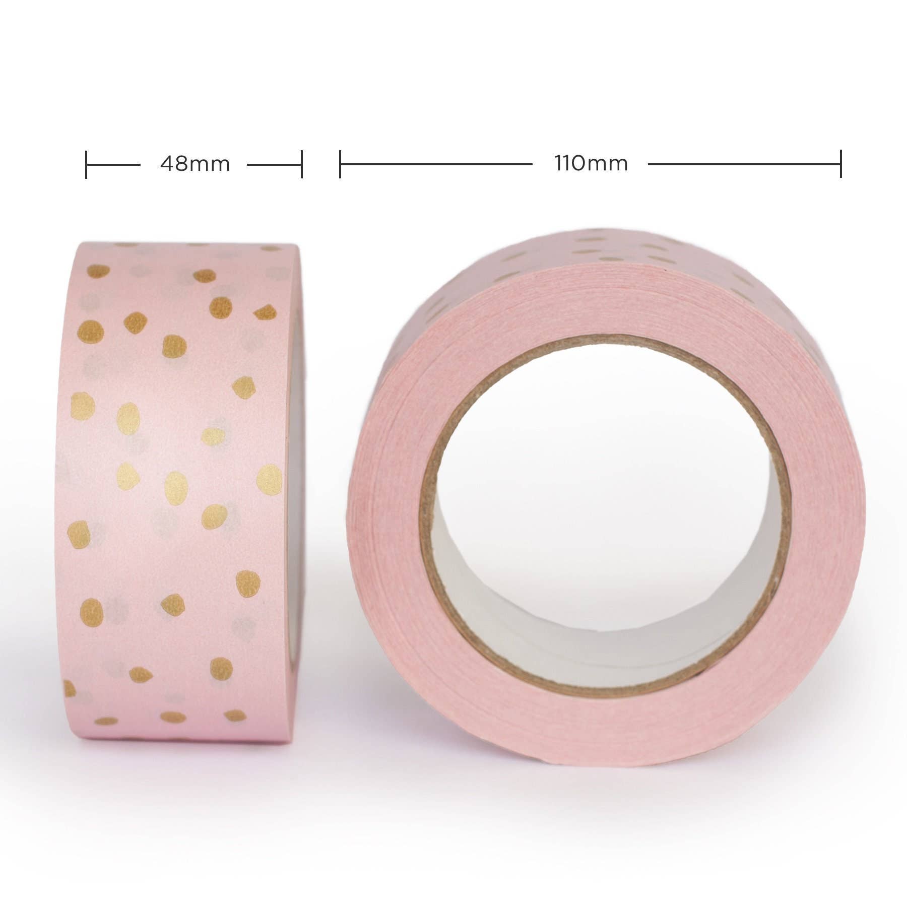 Packplan - Wholesale Tape - Pink tape with gold polka, Packaging tape6