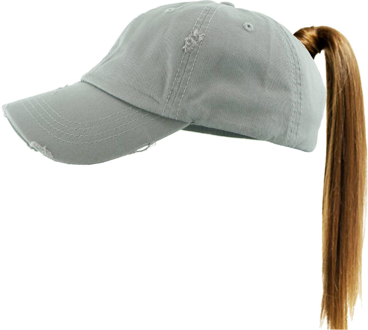 KBETHOS - Wholesale Ponytail Cap - Women's - Ponytail Washed Distressed Cotton Cap56
