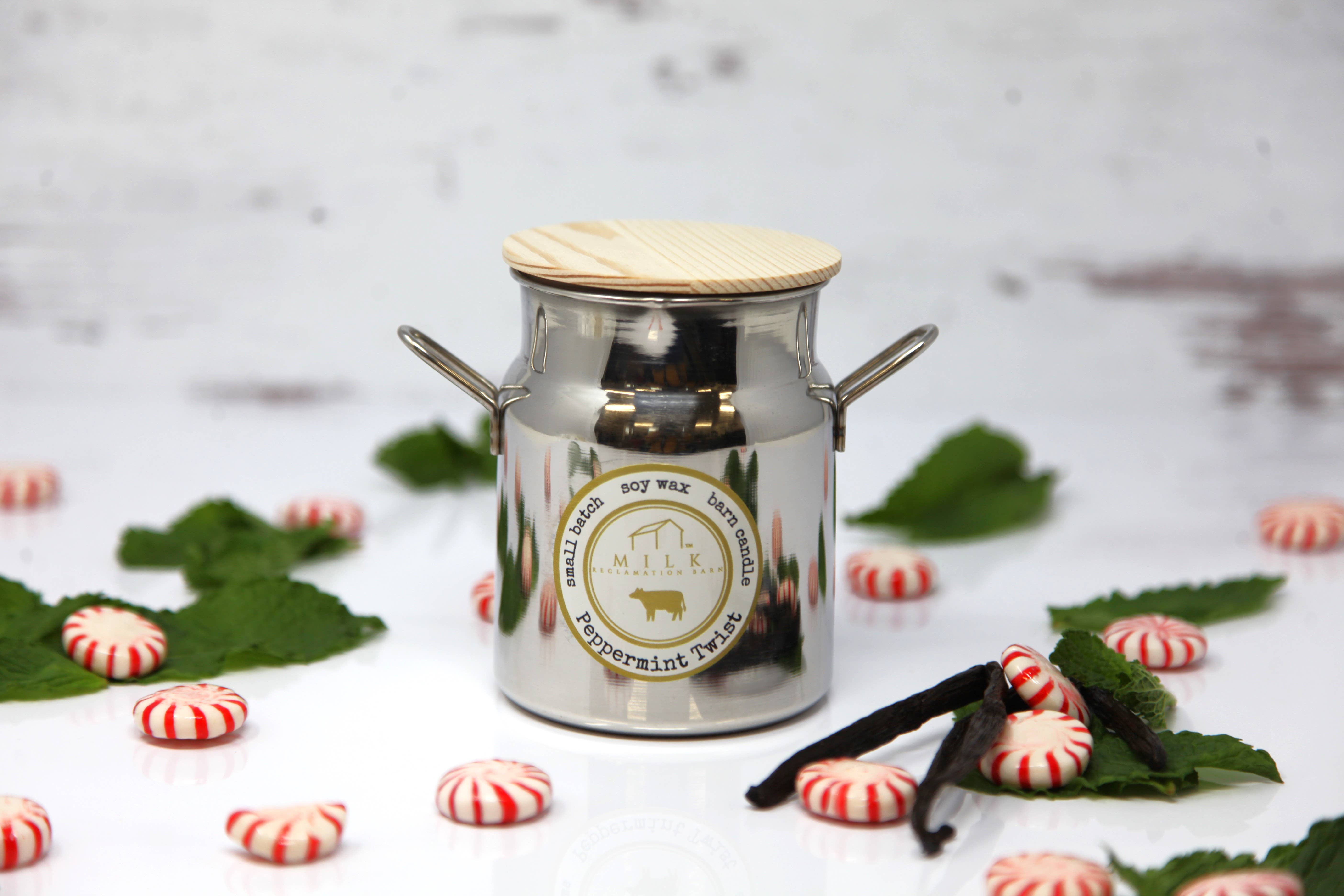 Milk Reclamation Barn - Wholesale Jar/Filled Candle - Stainless Milk Churn Candle - 12.5 oz32