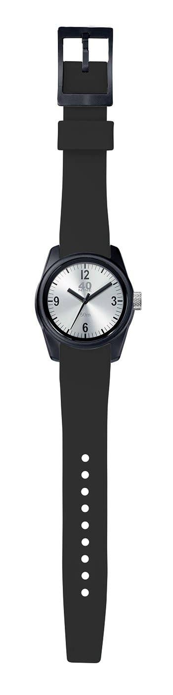 40Nine - Wholesale Wrist Watch - Women's - Basic 40N4.3.1L Ladies 35mm Watch - Silver Dial - Black1